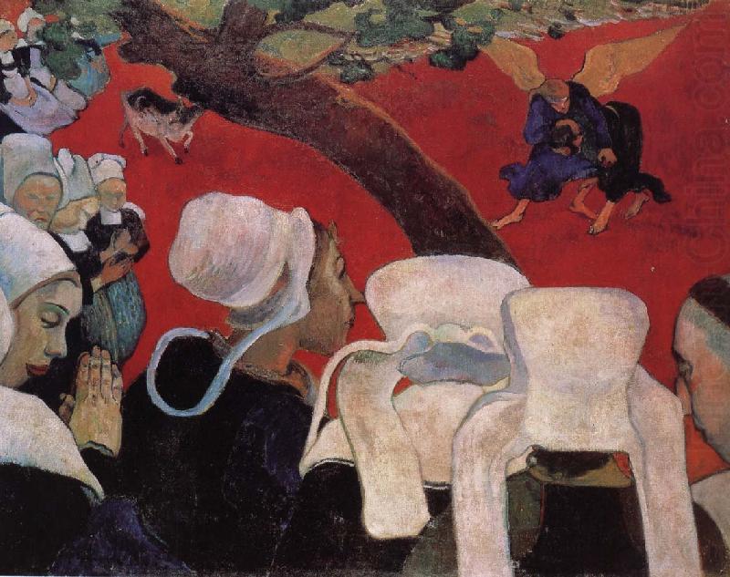 Paul Gauguin the vision afer the china oil painting image
